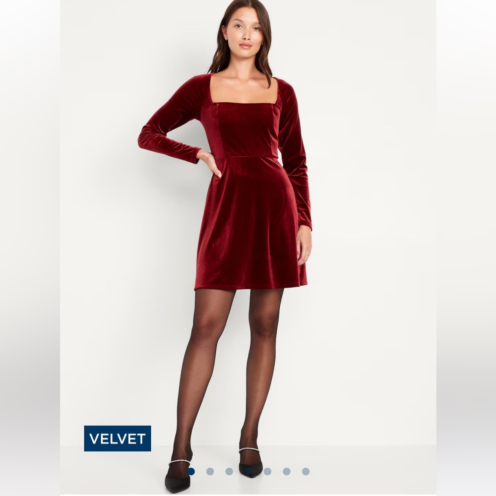 Old Navy velvet dress medium tall